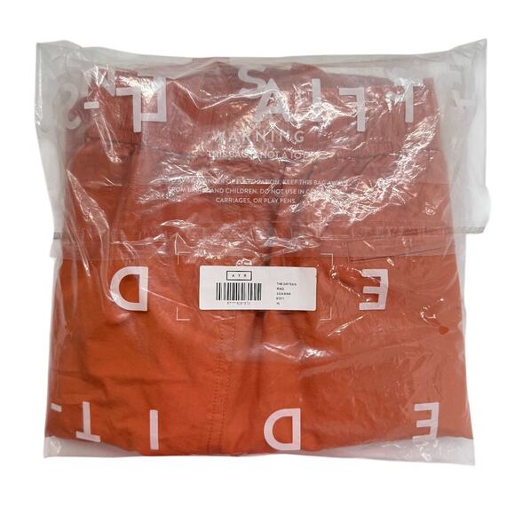 AYR Mens The Dirtbag Drawstring Shorts in Rind Orange Cordura Ripstop Size XL - Picture 8 of 13